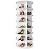 SpaceAid 7 Tier Rotating Shoe Rack Tower Spinning Shoe Display Revolving 360 Shoe Rack Storage