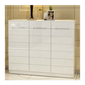 modern white color wood high gloss shoe storage cabinet with storage drawer shoe rack cabinet