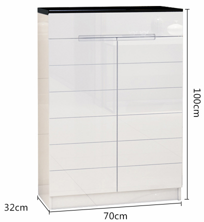 modern white color wood high gloss shoe storage cabinet with storage drawer shoe rack cabinet