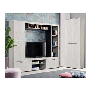 Fashion simple tv stand shelf and wall cabinet set with drawer tv stand for living room furniture