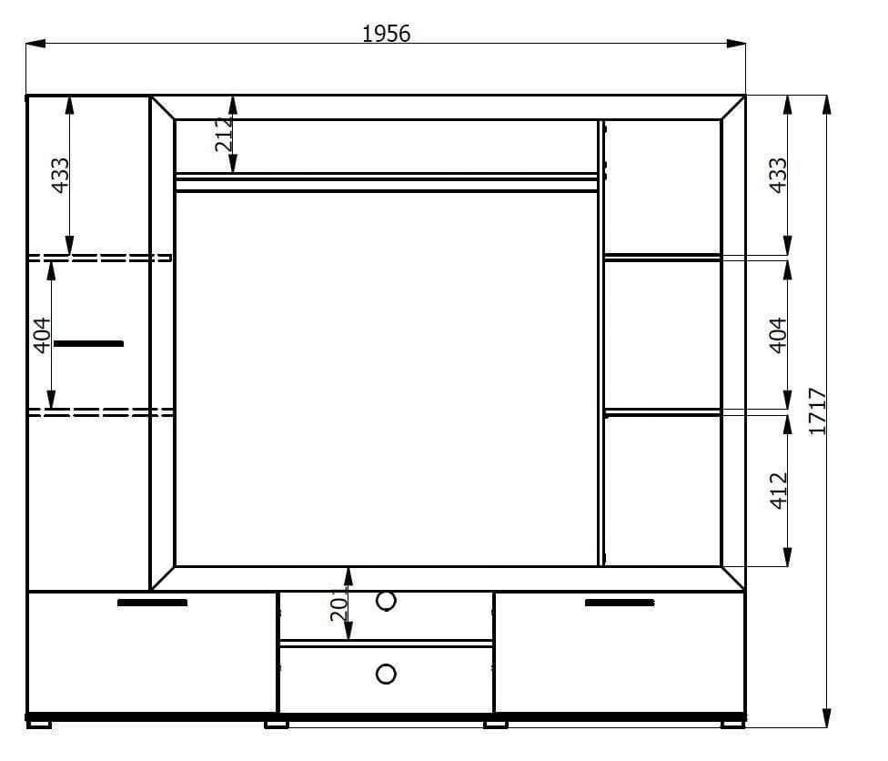 Fashion simple tv stand shelf and wall cabinet set with drawer tv stand for living room furniture