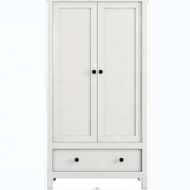 Factory Customized 2 Door Wardrobe Armoire with Drawer for Bedroom