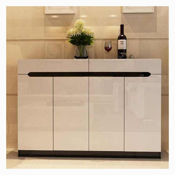 modern design white gloss shoe rack cabinet bedroom wooden storage shoe cabinet