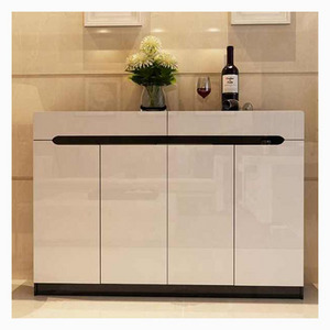 modern design white gloss shoe rack cabinet bedroom wooden storage shoe cabinet