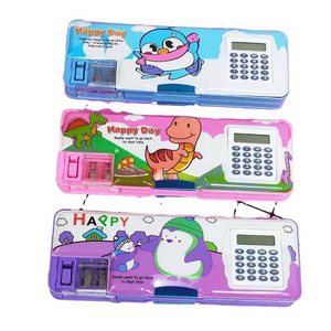 Profession Design Large Capacity Multifunction Pencil Box With Calculator Magnet Pencil Box