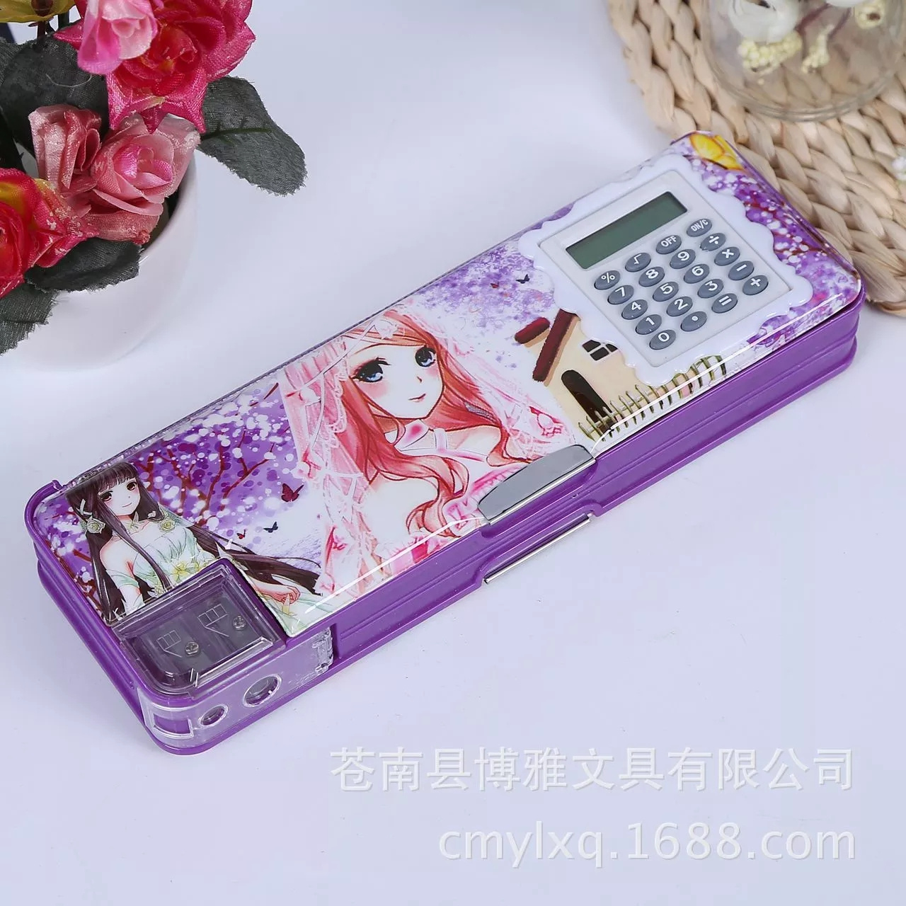 Exquisite Unique Calculator Pencil Case Cartoon Durable Multifunctional Pencil Case