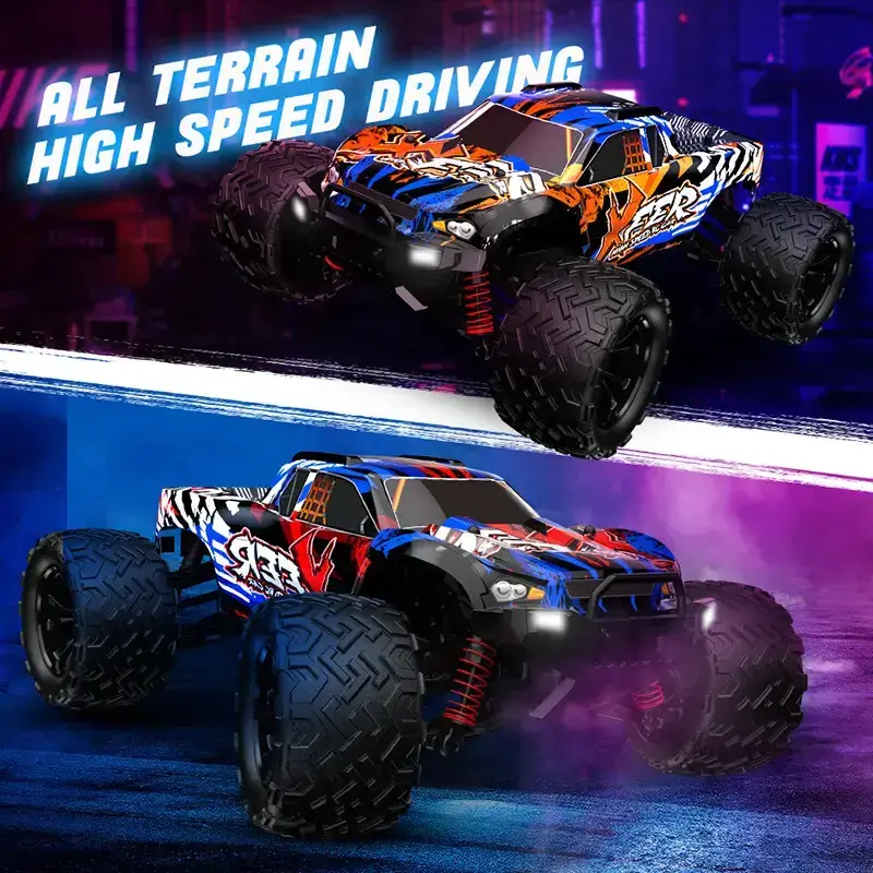 1:16 Scale Large RC Car 40km/h High Speed Off-Road Remote Control Car 2.4G 4WD Monster RC Truck