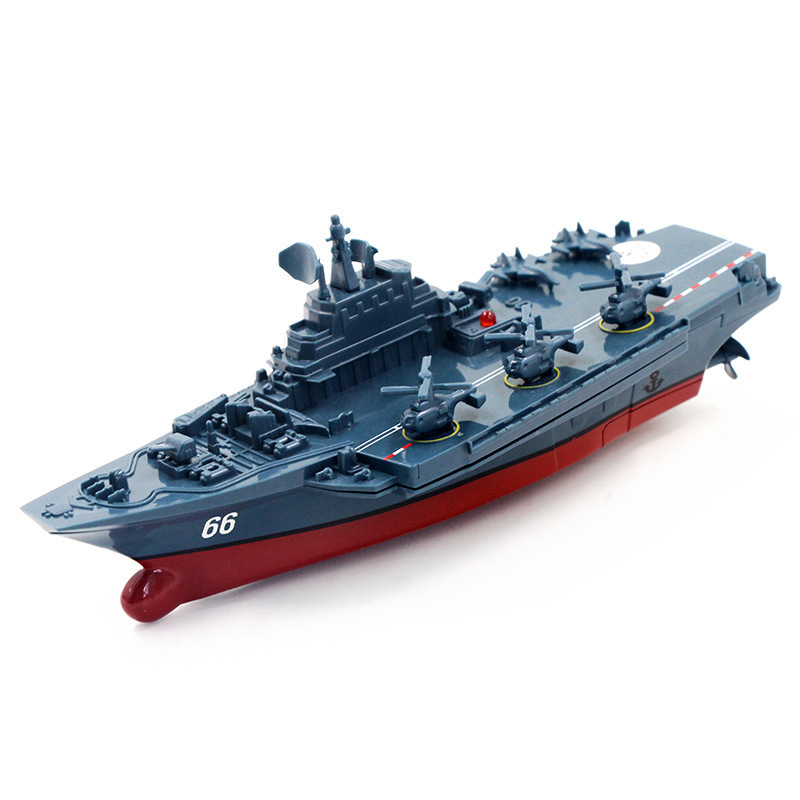 Innovative 3319 Toys Remote Control Boat Plane carrier Military Exquisite Speedboat Yacht RC Submarine with Built-in Battery