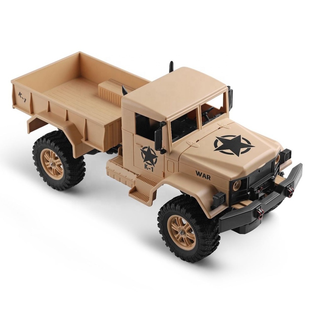 WLTOYS 124301 Remote Control Army Car 1/12 Scale 2.4GHz RC Off-Road Truck Toys With All Terrains For Adult Boys Girls