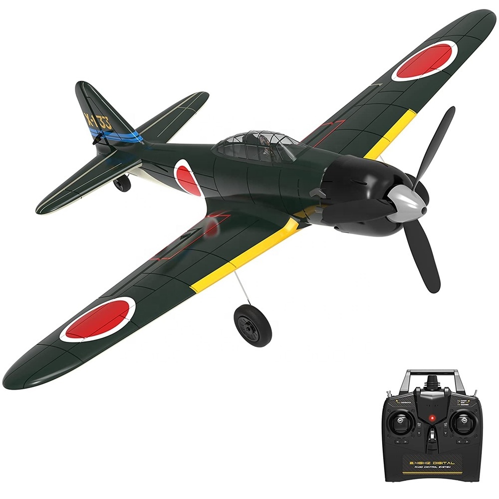 VOLANTEXRC 76115R RC Plane 2.4Ghz 4CH Zero Fighter 400 Radio Control Aircraft With Xpilot Stabilization System For Beginners