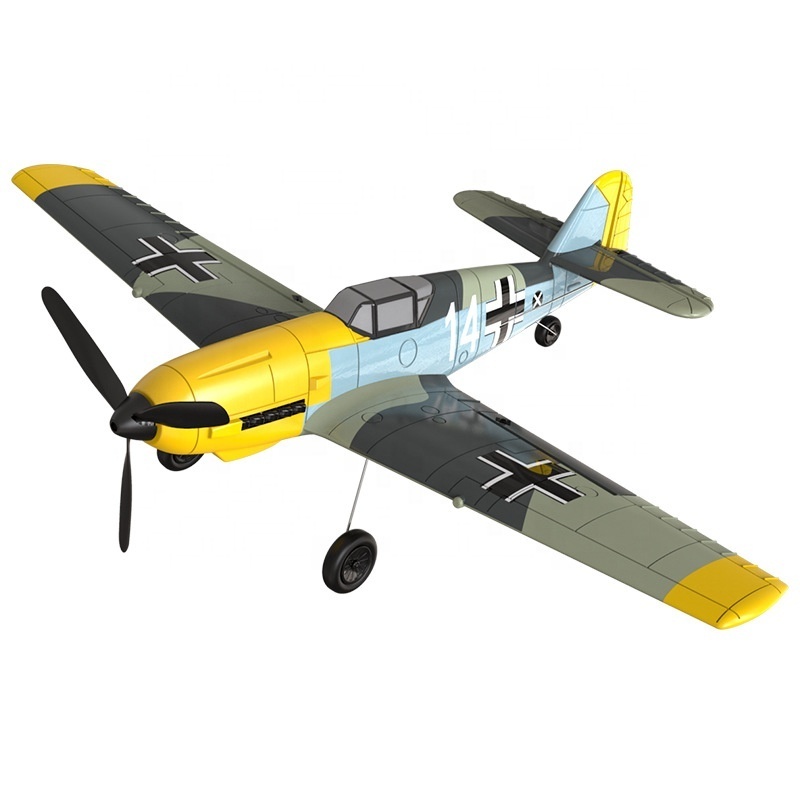 VOLANTEXRC 76111R-RTF Remote Control Airplane 4-CH RC Plane Ready to Fly BF-109 Radio Controlled Plane Electric Outdoor Foam 14+