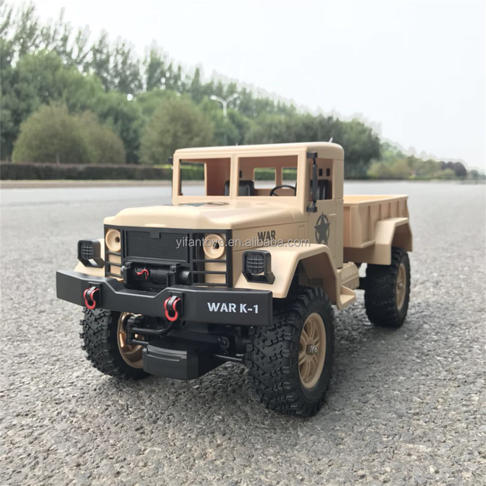 WLTOYS 124301 Remote Control Army Car 1/12 Scale 2.4GHz RC Off-Road Truck Toys With All Terrains For Adult Boys Girls