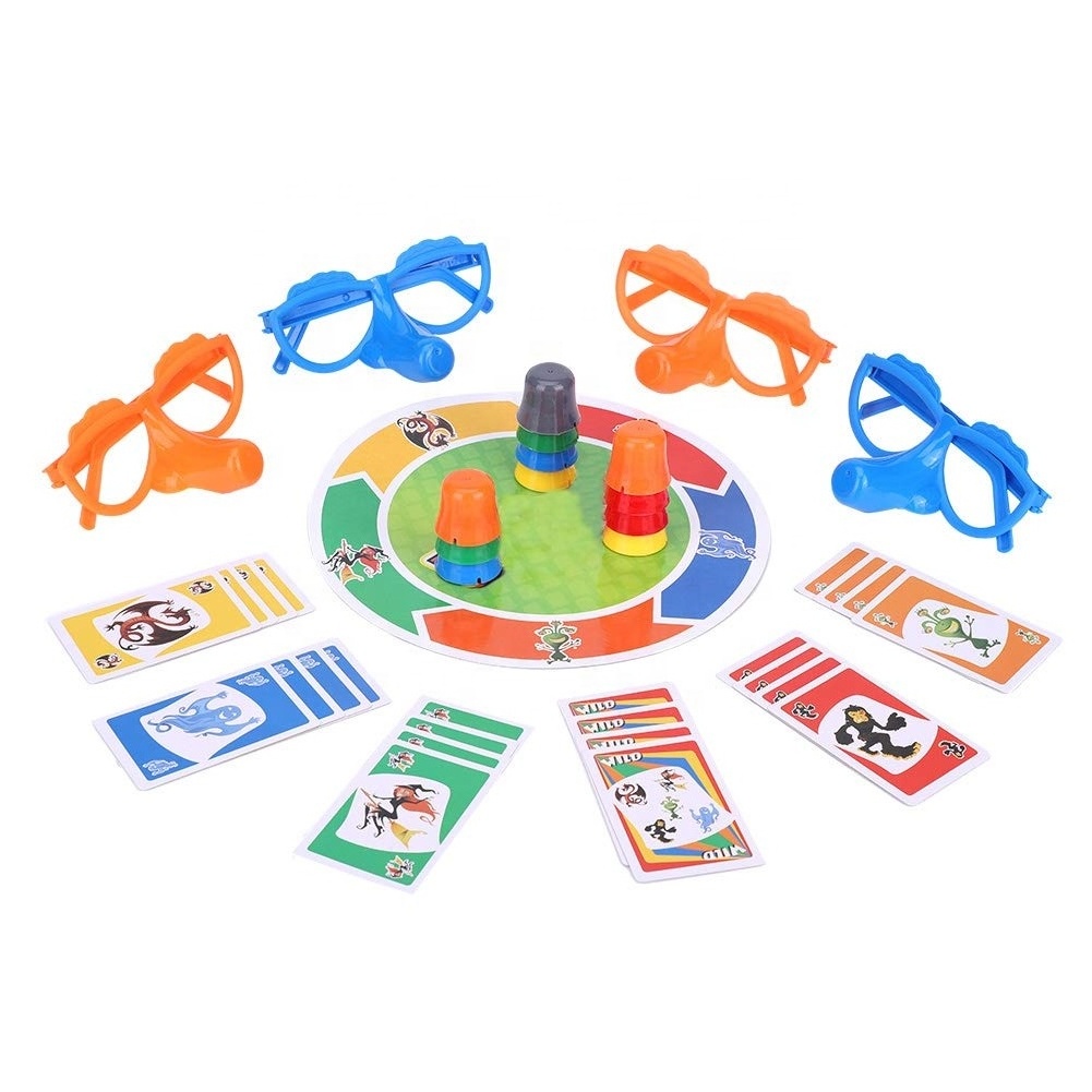 Interesting Family Interactive Toy 007-47 Liar Game Fibber Board Game Include Funny Glasses and Cards Growing Nose Game For Kids