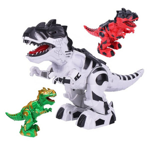 888-2 Realistic T-Rex Dinosaur Toy Smooth Movement Walking Motion & Roaring Electronic Dinosaur with LED Light For Kids