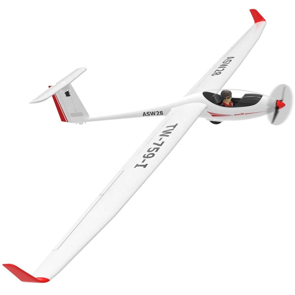 VOLANTEXRC 75901P RC Glider Airplane ASW28 Electric RC Sailplane 2.6M Wingspan Plastic Unibody Fuselage Brushless Plane For Kids