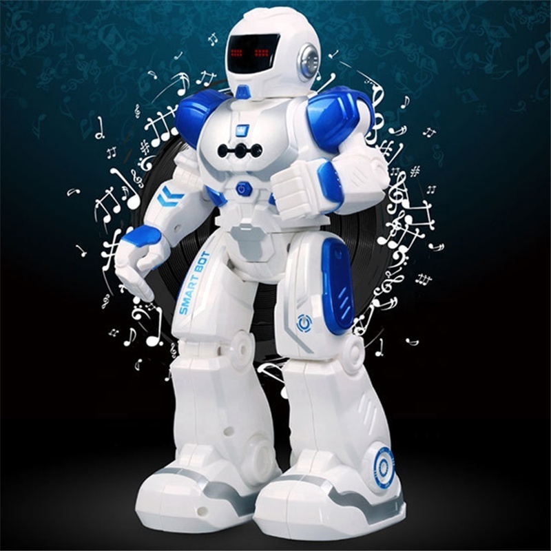 Humanoid Robot 6088 Air Gesture Robot Intelligent Dancing RC Robot Toys with Sound & LED Lights for Children Plastic Unisex ABS