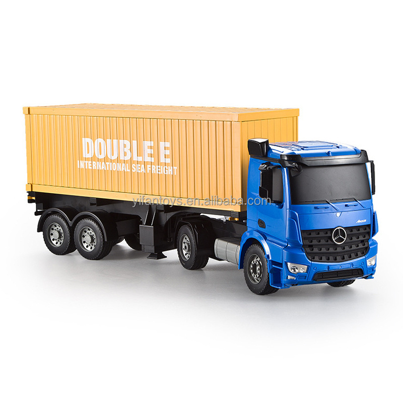 Double E E564-003 RC Truck Trailer 2.4GHz 1/20 Scale Remote Control Container Trucks Toys For Boys and Girls