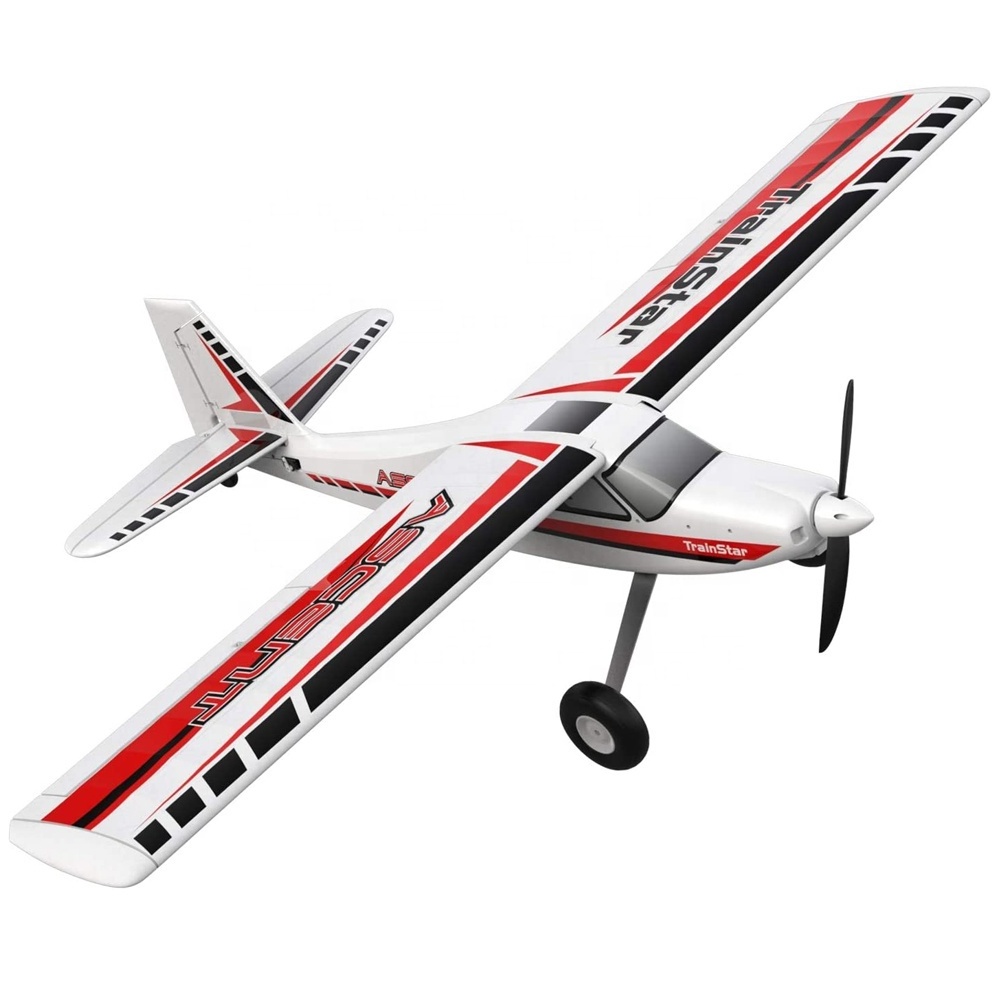 VOLANTEXRC Remote Control Airplane TrainStar Ascent Electric RC Trainer Aircraft 1400mm Wingspan Plastic Unibody Fuselage Plane