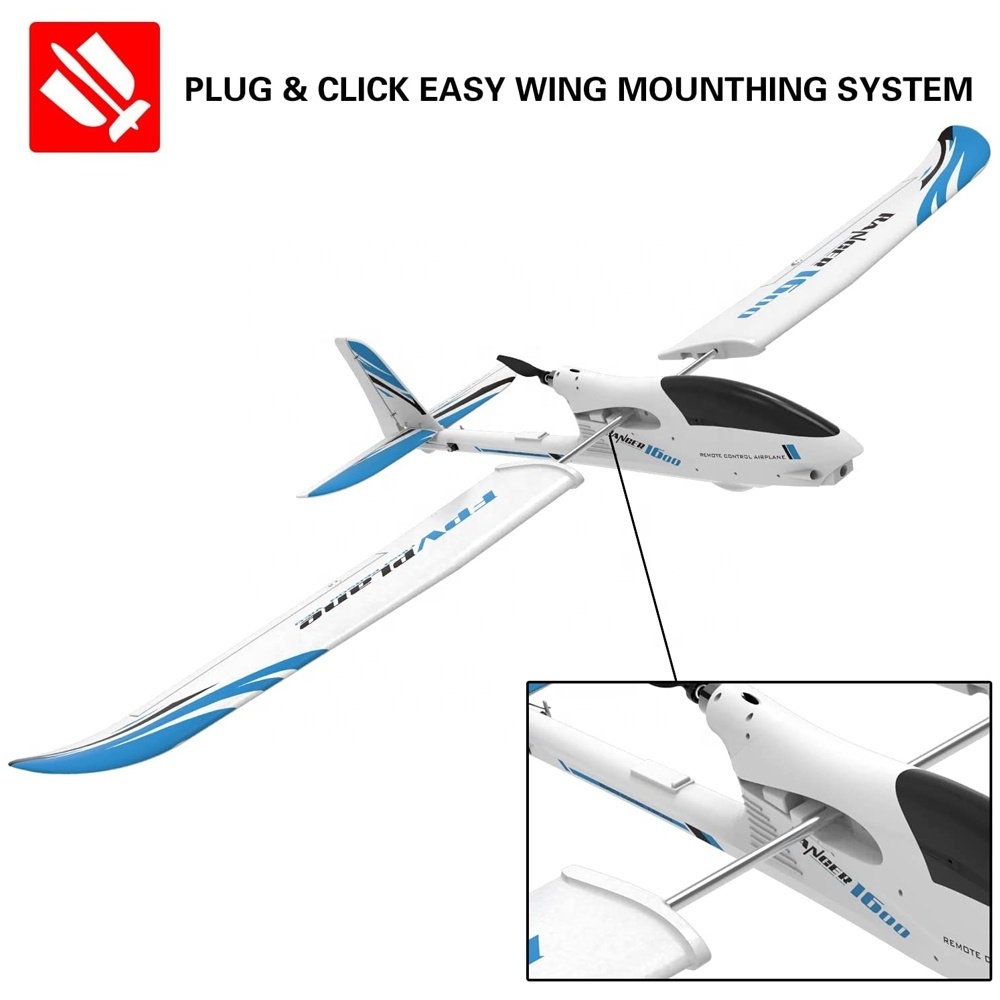 VOLANTEXRC 75707PNP FPV RC Airplane 1600mm Remote Control Glider Electric Ranger 1600 RC Aircraft For Adults