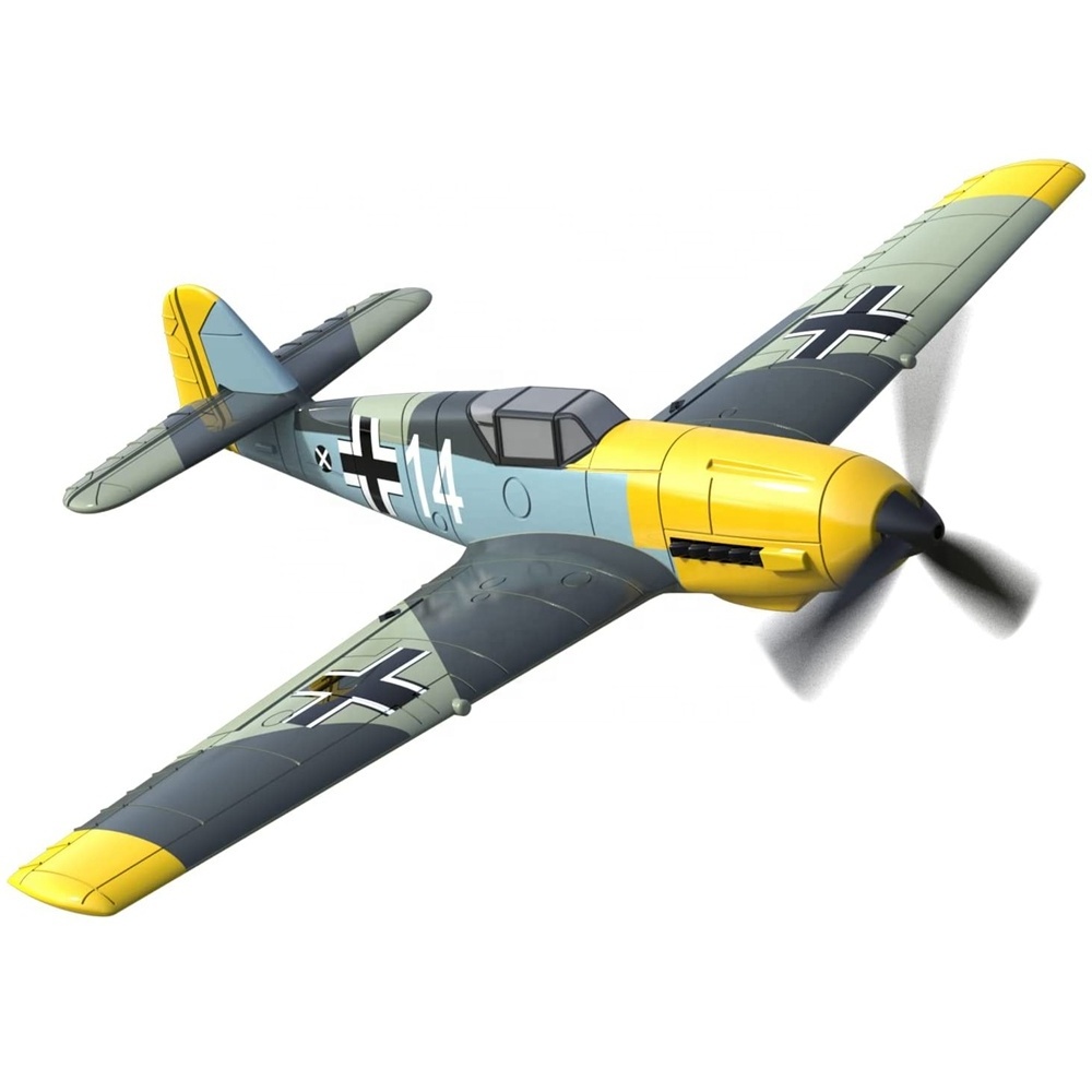 VOLANTEXRC 76111R-RTF Remote Control Airplane 4-CH RC Plane Ready to Fly BF-109 Radio Controlled Plane Electric Outdoor Foam 14+