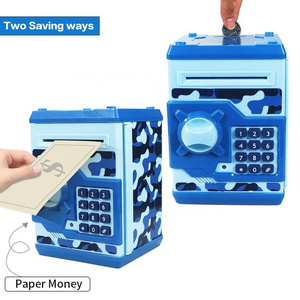 Mini ATM Piggy Bank Security Machine Electronic Code Piggy Bank Money Counter Safe Box Coin Bank Toy