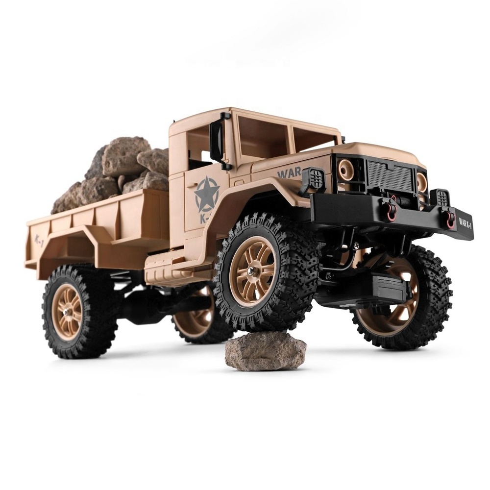 WLTOYS 124301 Remote Control Army Car 1/12 Scale 2.4GHz RC Off-Road Truck Toys With All Terrains For Adult Boys Girls