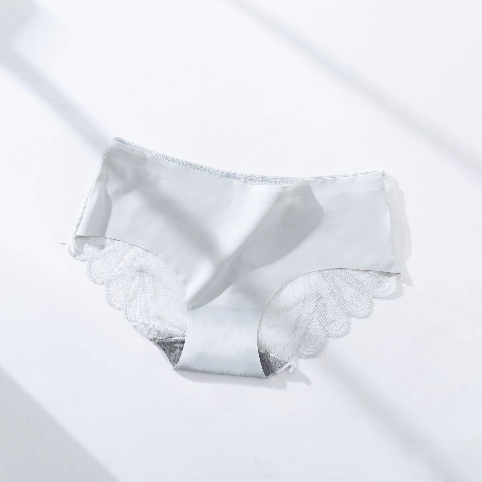 Buckle Ring Thong White Colour Mature Wearing Sheer Sexy Shaper Women Panties