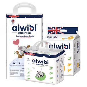 AIWIBI Brand Disposable Super Soft Breathable Baby Pull Up Diaper in Bulk with Factory Price Sandia SAP