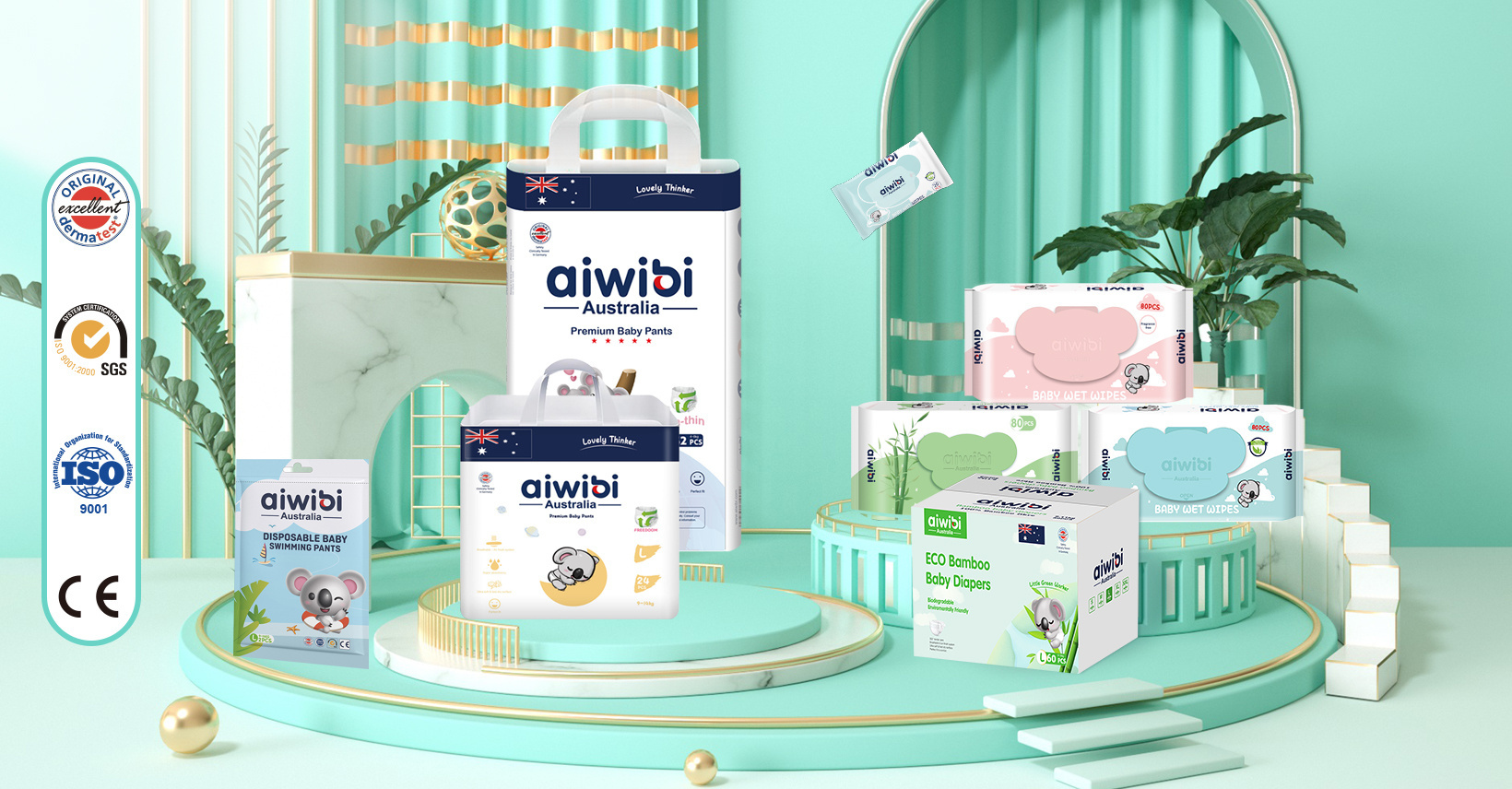 AIWIBI  free sample  breathable  ultra thin  baby diapers wholesale price stock lot disposable baby diaper