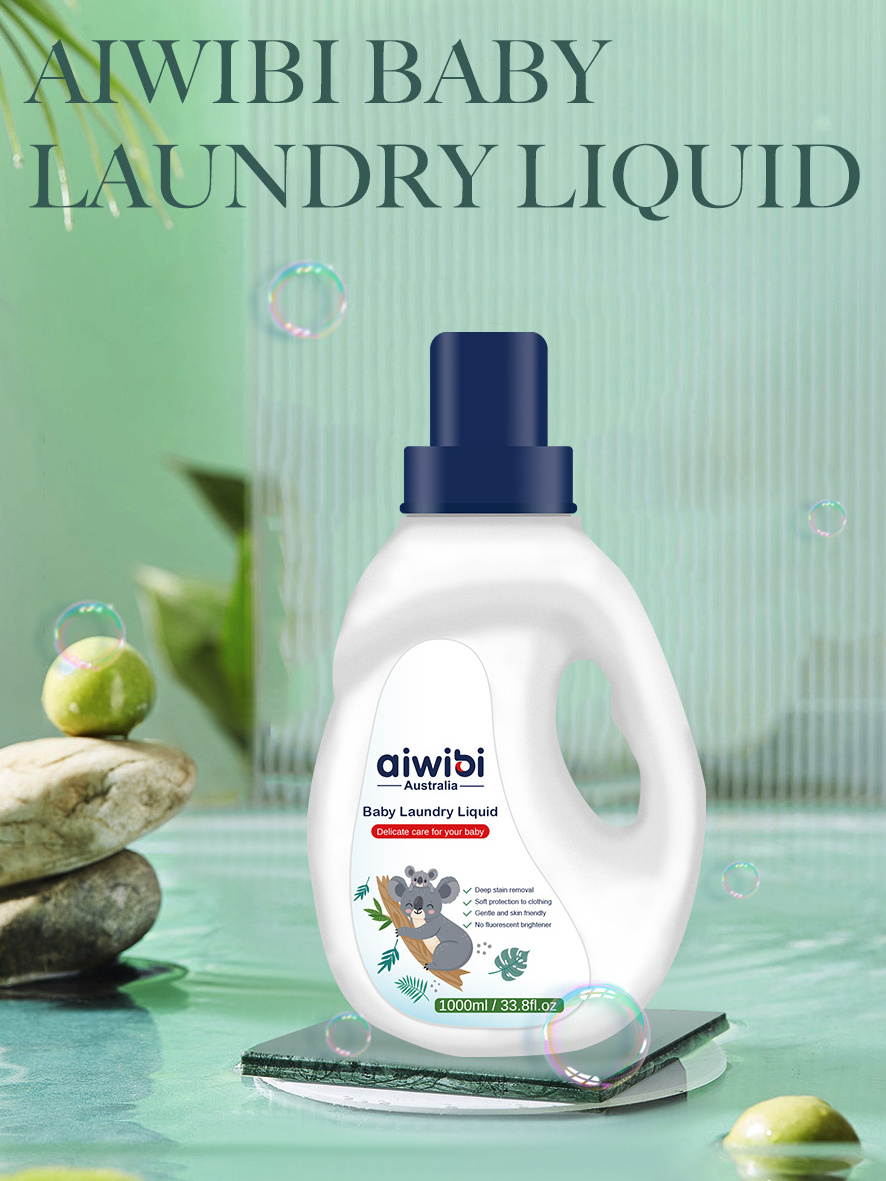 Aiwibi deep mild Washing liquid 1 liter baby clothes Liquid Laundry detergent