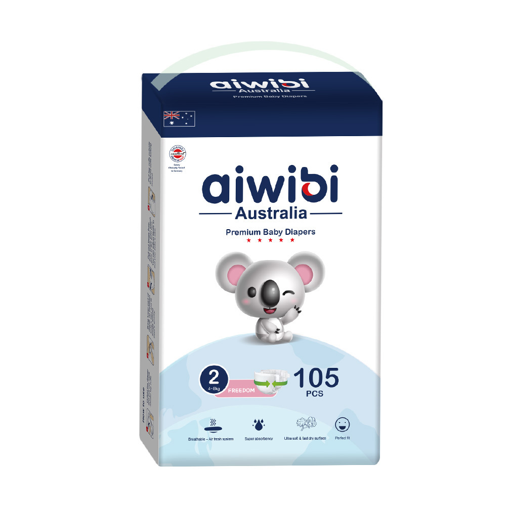 AIWIBI  free sample  breathable  ultra thin  baby diapers wholesale price stock lot disposable baby diaper