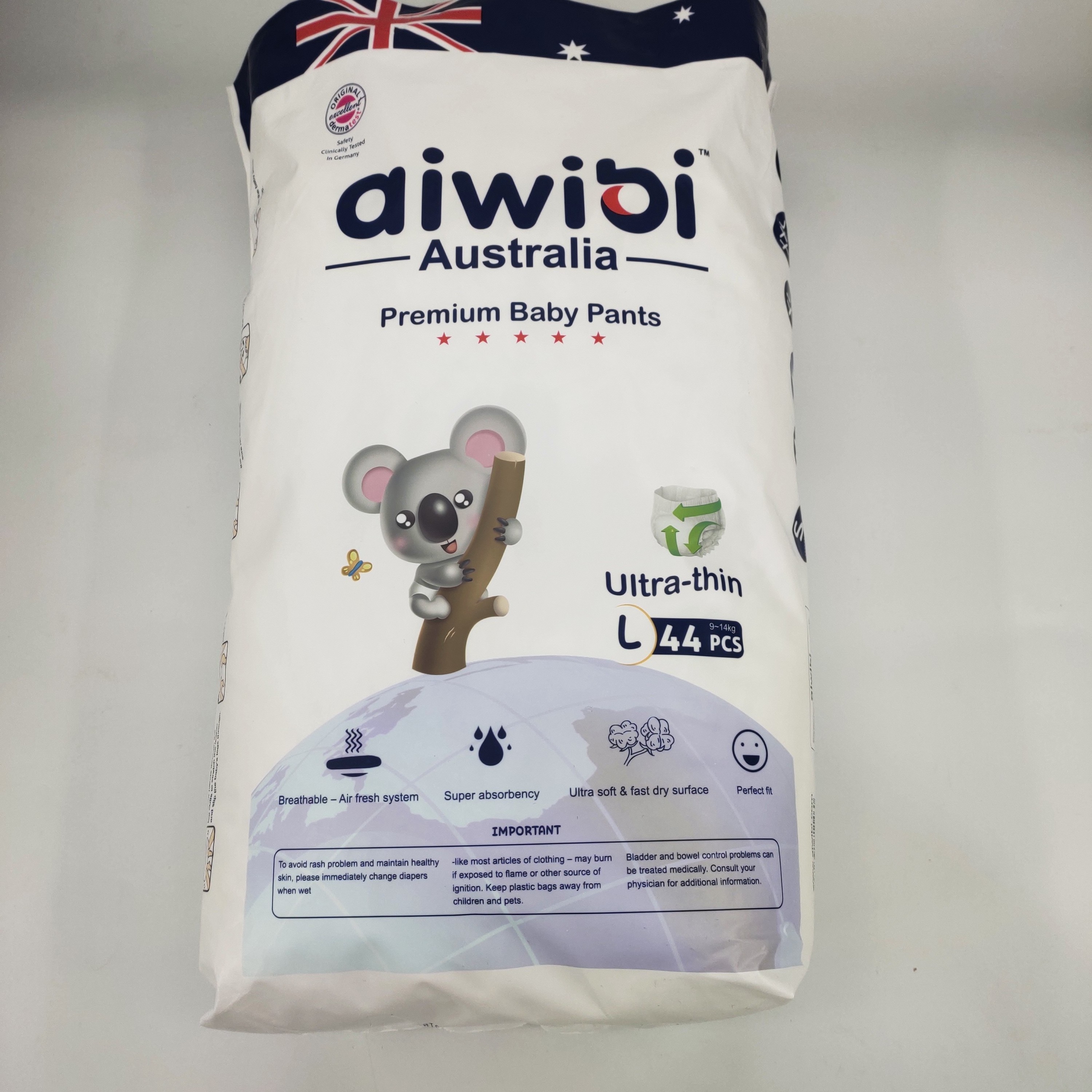 AIWIBI Brand Disposable Super Soft Breathable Baby Pull Up Diaper in Bulk with Factory Price Sandia SAP