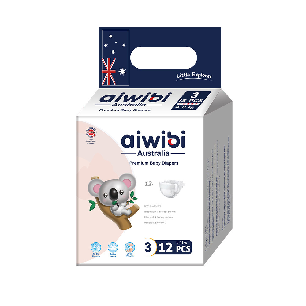 AIWIBI  free sample  breathable  ultra thin  baby diapers wholesale price stock lot disposable baby diaper