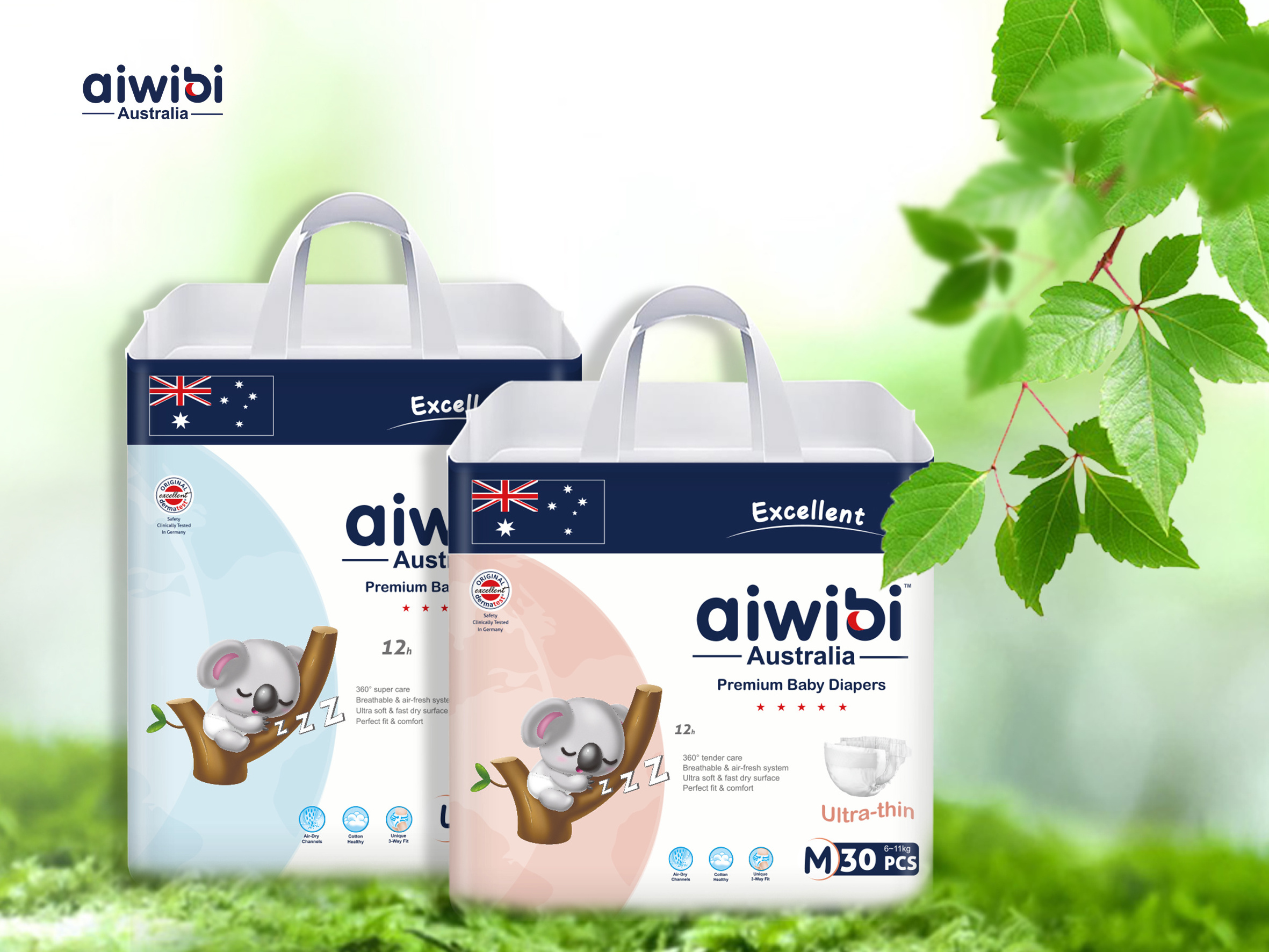 AIWIBI Brand Premium Soft Care Tape Diaper Supplier Vendors Low Price Little Angels Baby Diapers For Kids