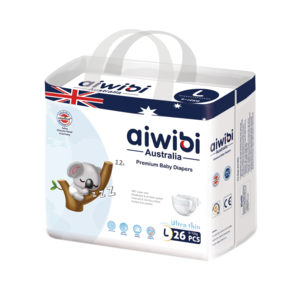 AIWIBI brand High Quality Disposable New Born Baby Cute Seal Low Price Baby Nappies Training Pants Baby Diapers in Bales AWB05