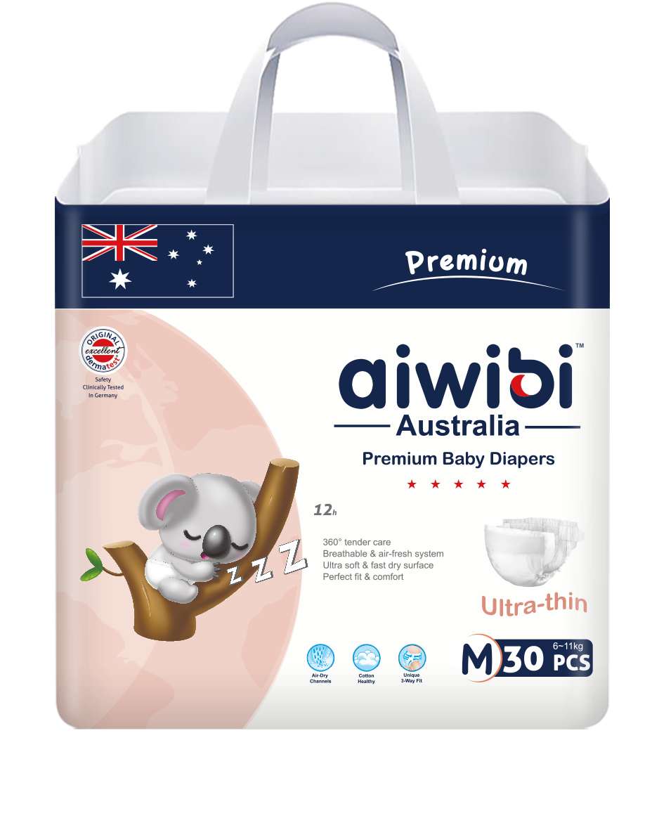 AIWIBI Brand Premium Soft Care Tape Diaper Supplier Vendors Low Price Little Angels Baby Diapers For Kids