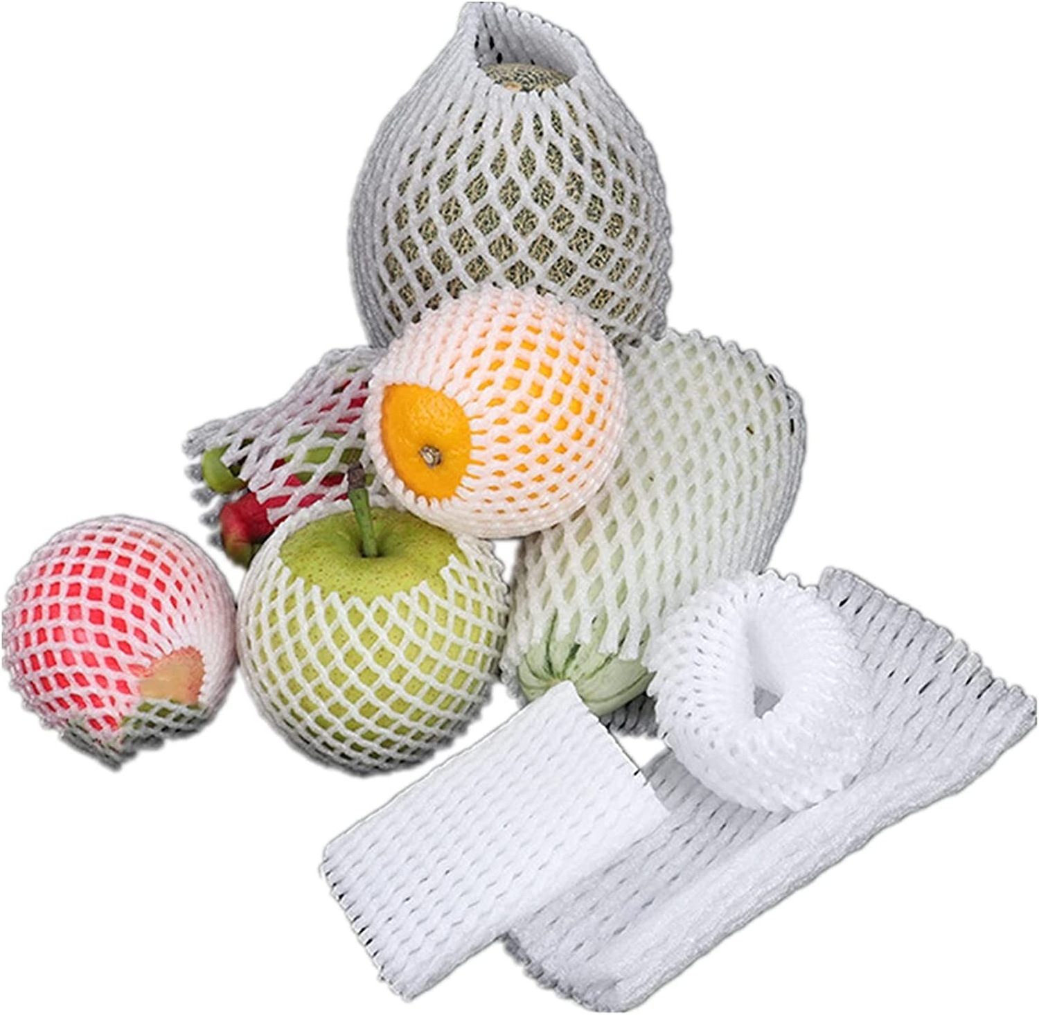 EPE Foam Net Sleeve Pocket Shockproof Protection Transport Packing Wine Glass Bottle Fragile Items Vegetable Fruit  Mesh Bag