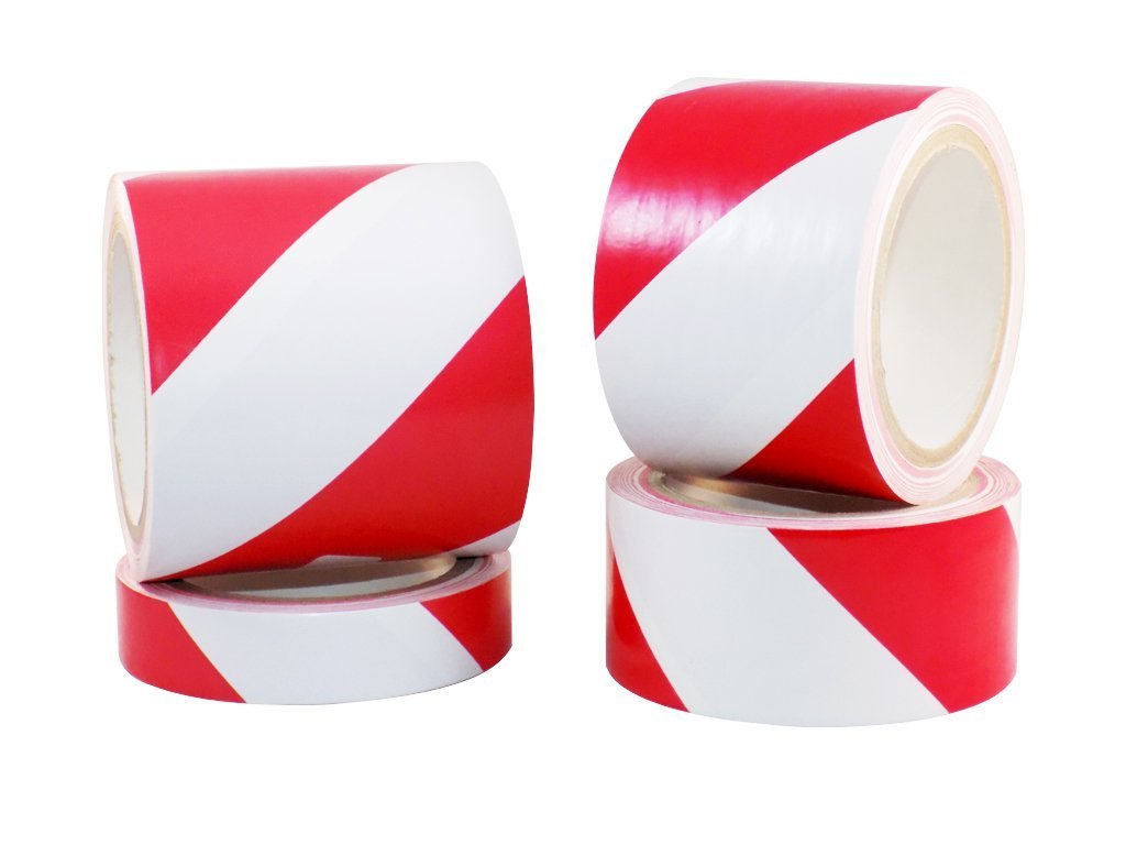 Cheap Caution Stripe Adhesive Rolls Safety Warning Hazard Floor Barricade Tape