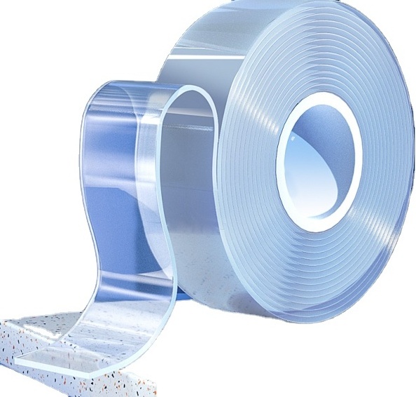 Removable Adhesive  double sided washable transparent Nano Gel Tape