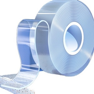 Removable Adhesive  double sided washable transparent Nano Gel Tape