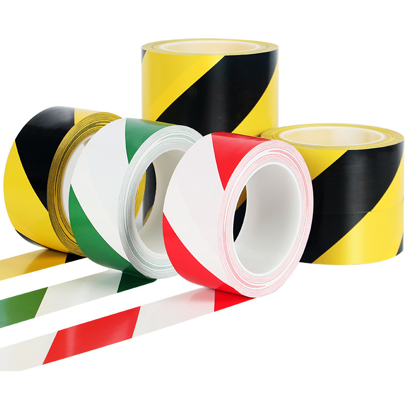 Cheap Caution Stripe Adhesive Rolls Safety Warning Hazard Floor Barricade Tape