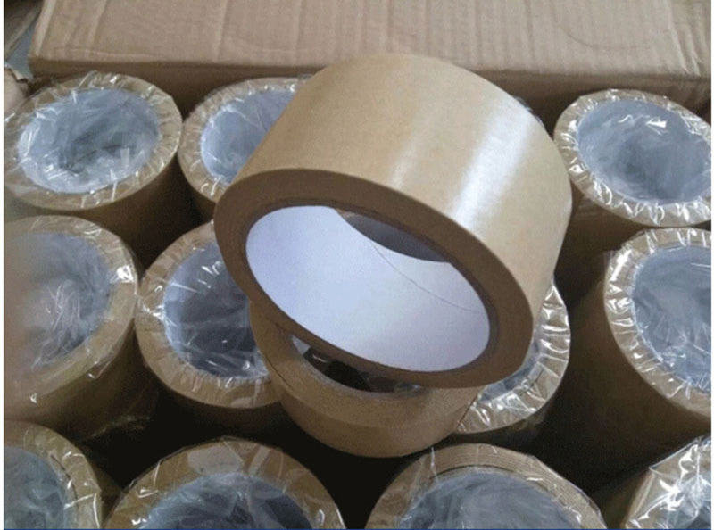 25m / roll Kraft Paper Tape Sealing Self Adhesive Tape Car Painting Shelter Mounting Album Photo Frame Paper Tape Waterproof