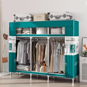 Lightweight wardrobe and fabric wardrobe closet and portable wardrobe with cover armario de tela