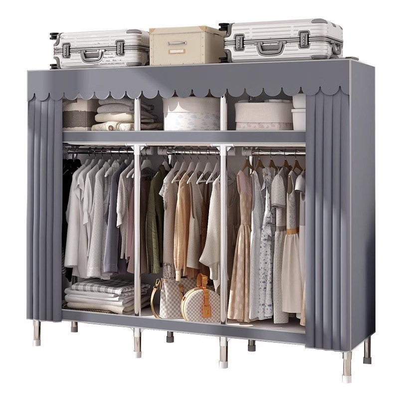 Lightweight wardrobe and fabric wardrobe closet and portable wardrobe with cover armario de tela