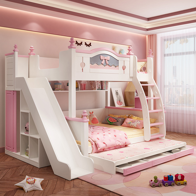 Children Bedroom Furniture Children Bunk Bed with Stairs Children Bedroom Set Kids Bunk Bed With Slide