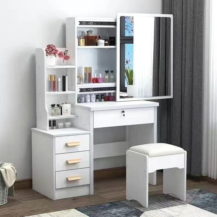 petit coiffeuse Bedroom Modern Minimalist Dressing Table Small Storage Cabinet One 2022 New Ins Style Makeup Vanities Table