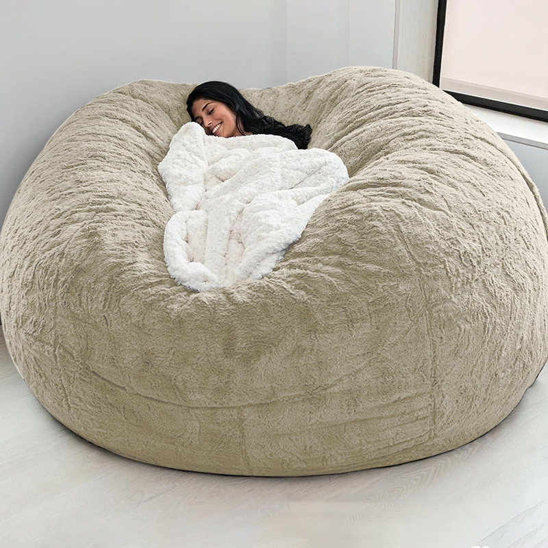 washable sofa large sofa bed artificial fur lazy leisure chair bean bag detachable and washable sofa beanbag chair