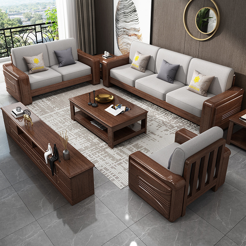 Hot selling Modern Metal Set Cheap Single Indian Style Wood Sofa with low price