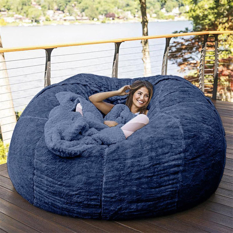 washable sofa large sofa bed artificial fur lazy leisure chair bean bag detachable and washable sofa beanbag chair