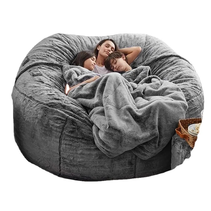 washable sofa large sofa bed artificial fur lazy leisure chair bean bag detachable and washable sofa beanbag chair